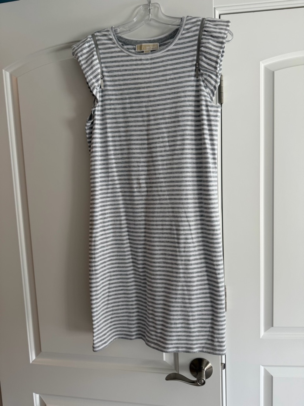 Michael Kors Kids Striped Gray Dress
